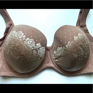 Soma 36DDD Stunning Support Tan Nude Lace Bra nwot